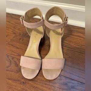 Unisa Blush Ankle Strap Heels